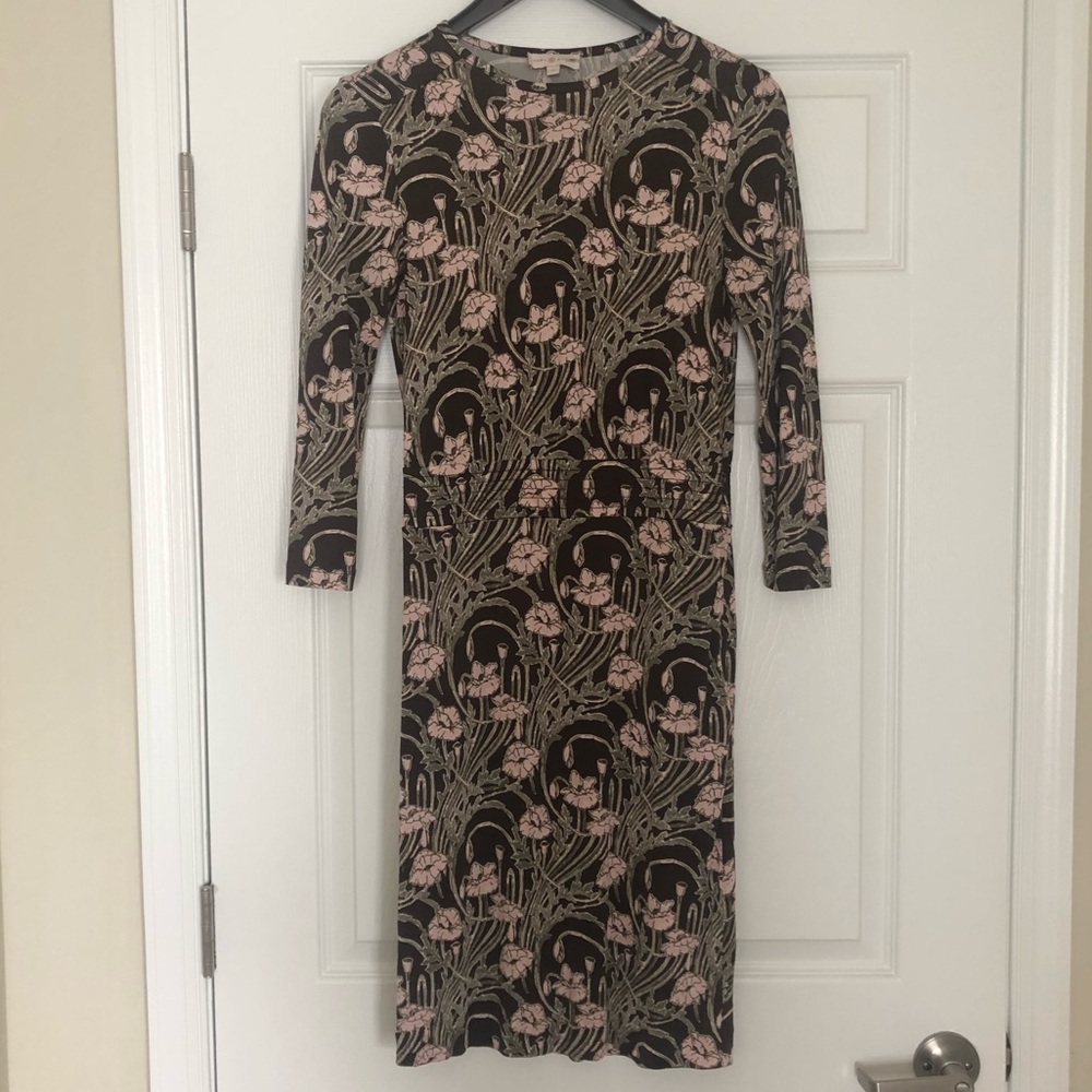 Tory Burch Dagny Dress - 3/4 sleeve floral